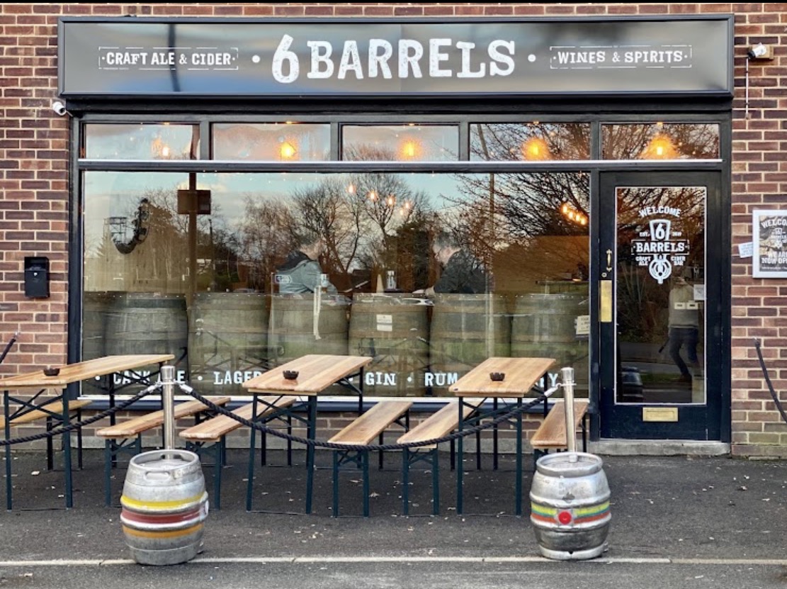 Front of 6 Barrels in Totton